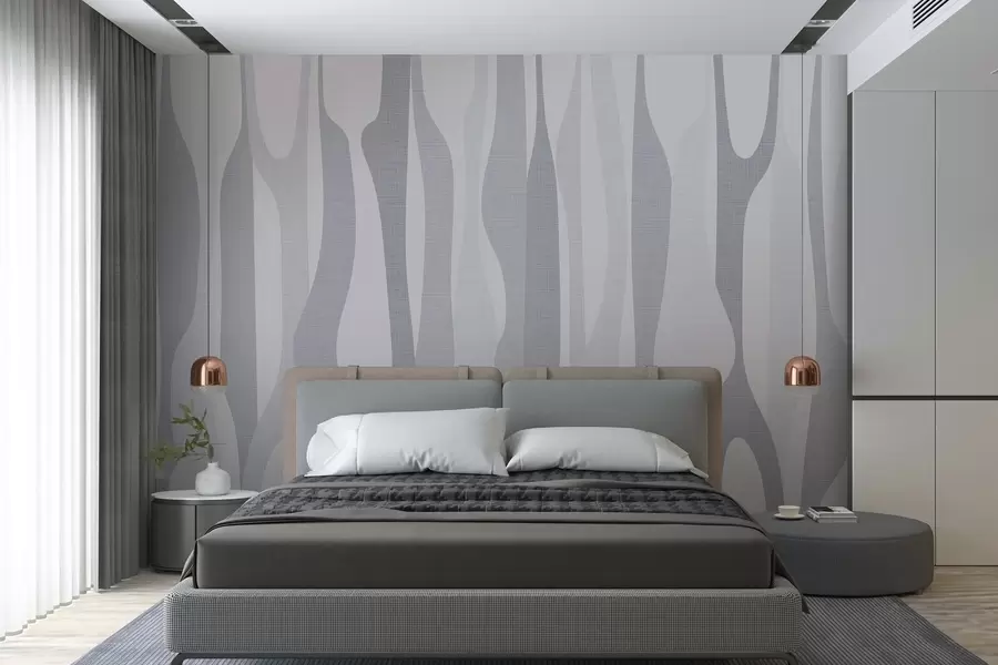murais de parede formas abstractas modernas em tons de cinzento w03283v1