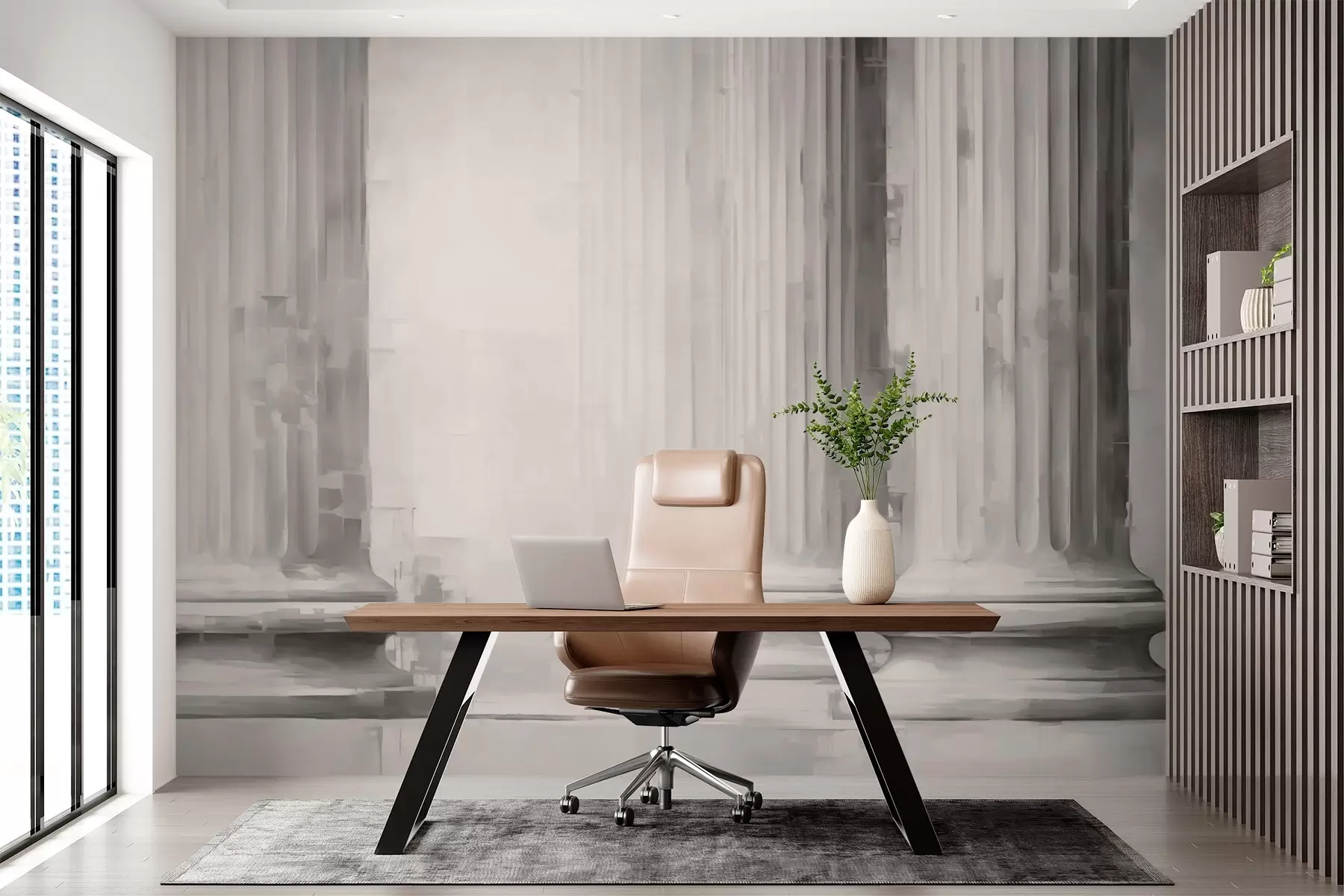 murais de parede Colunas de imitação de pintura w03359