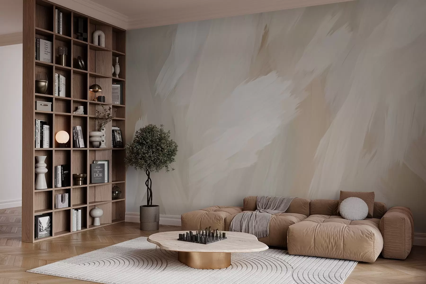 murais de parede Estilo de pinceladas ligeiras w03371