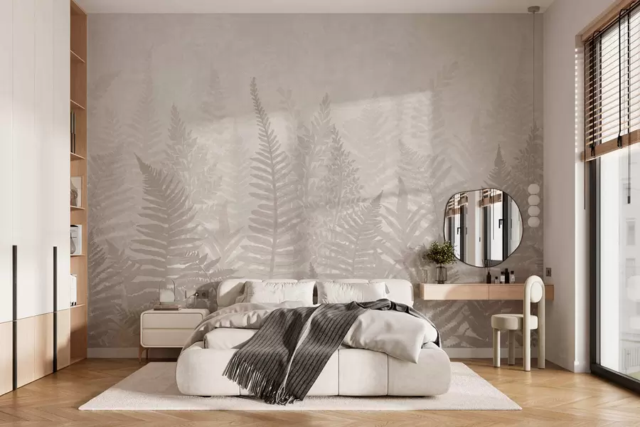 murais de parede Tendência das plantas de feto w03402v1
