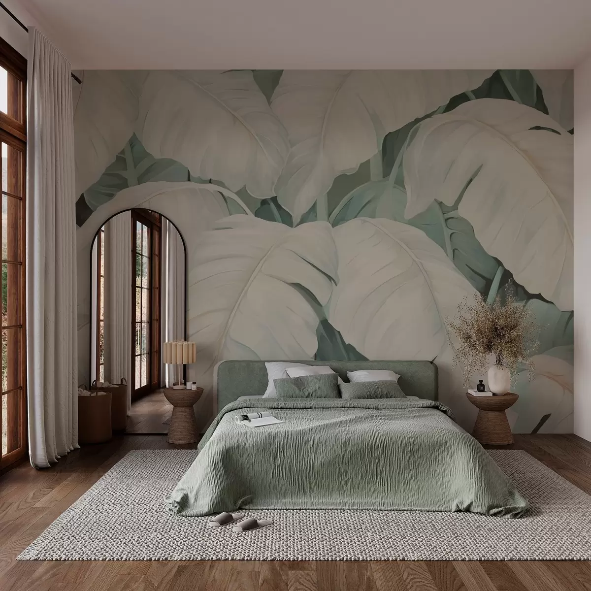 murais de parede Pintura de imitação de folhas w03416