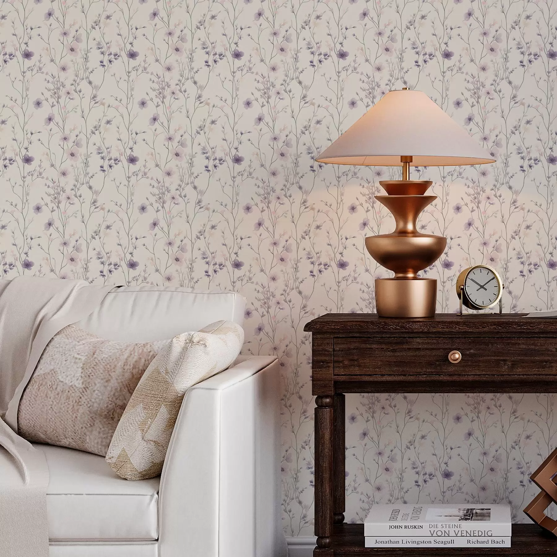 murais de parede Pequenas flores silvestres com caules finos a00003v1