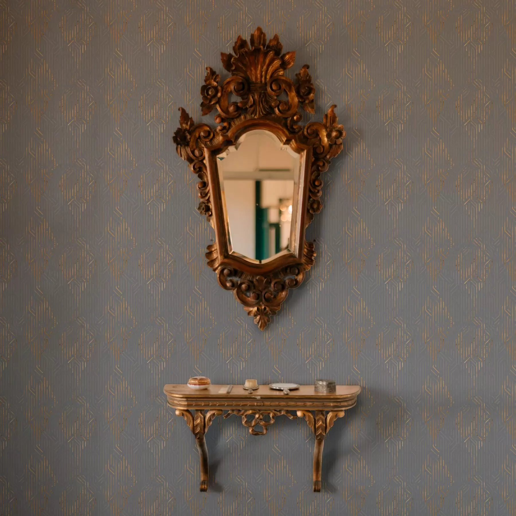 murais de parede Losangos amarelos raspados a00014