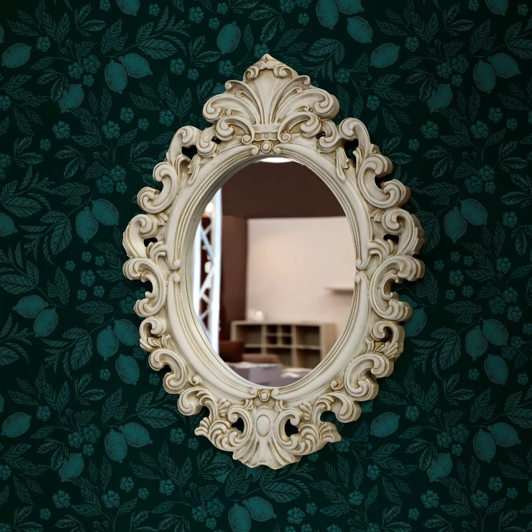 murais de parede Folhas densas verde-azuladas a00019