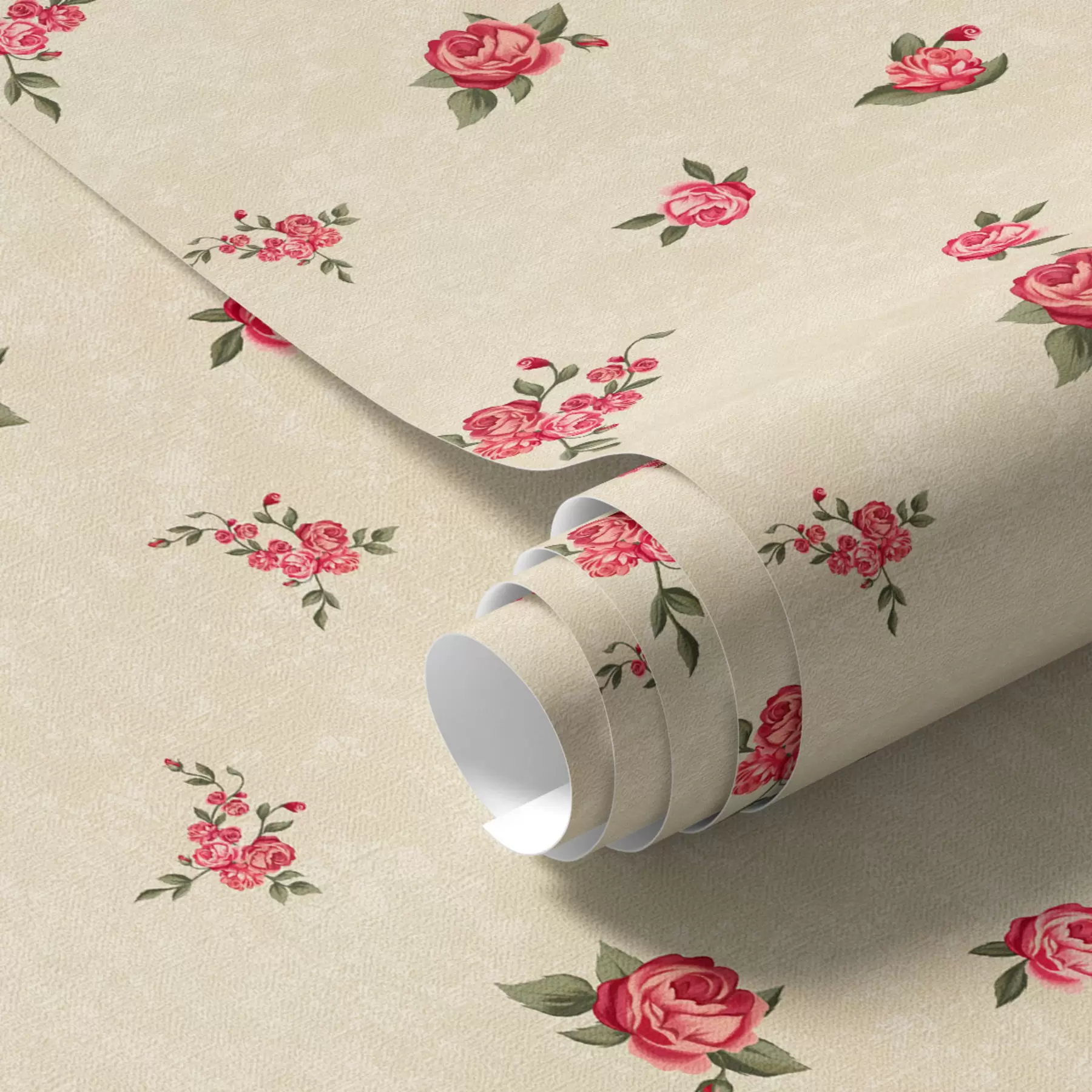 murais de parede Rosas sobre fundo claro a00039