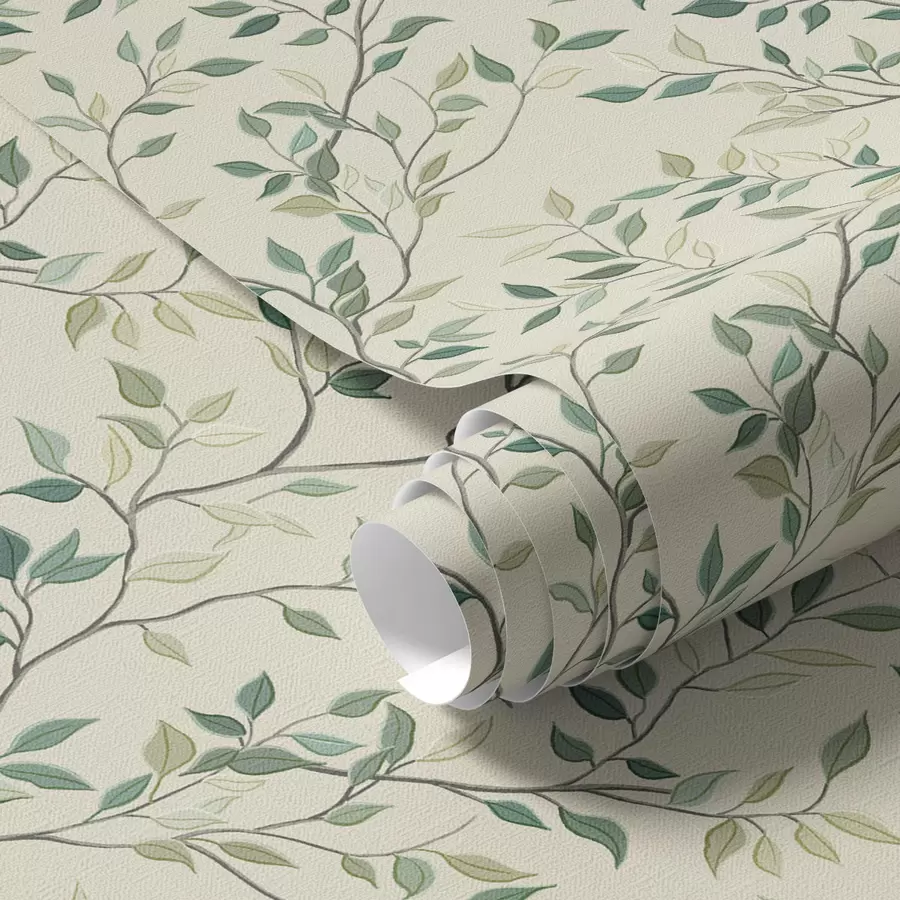 murais de parede Galhos suaves torcidos com folhas a00071