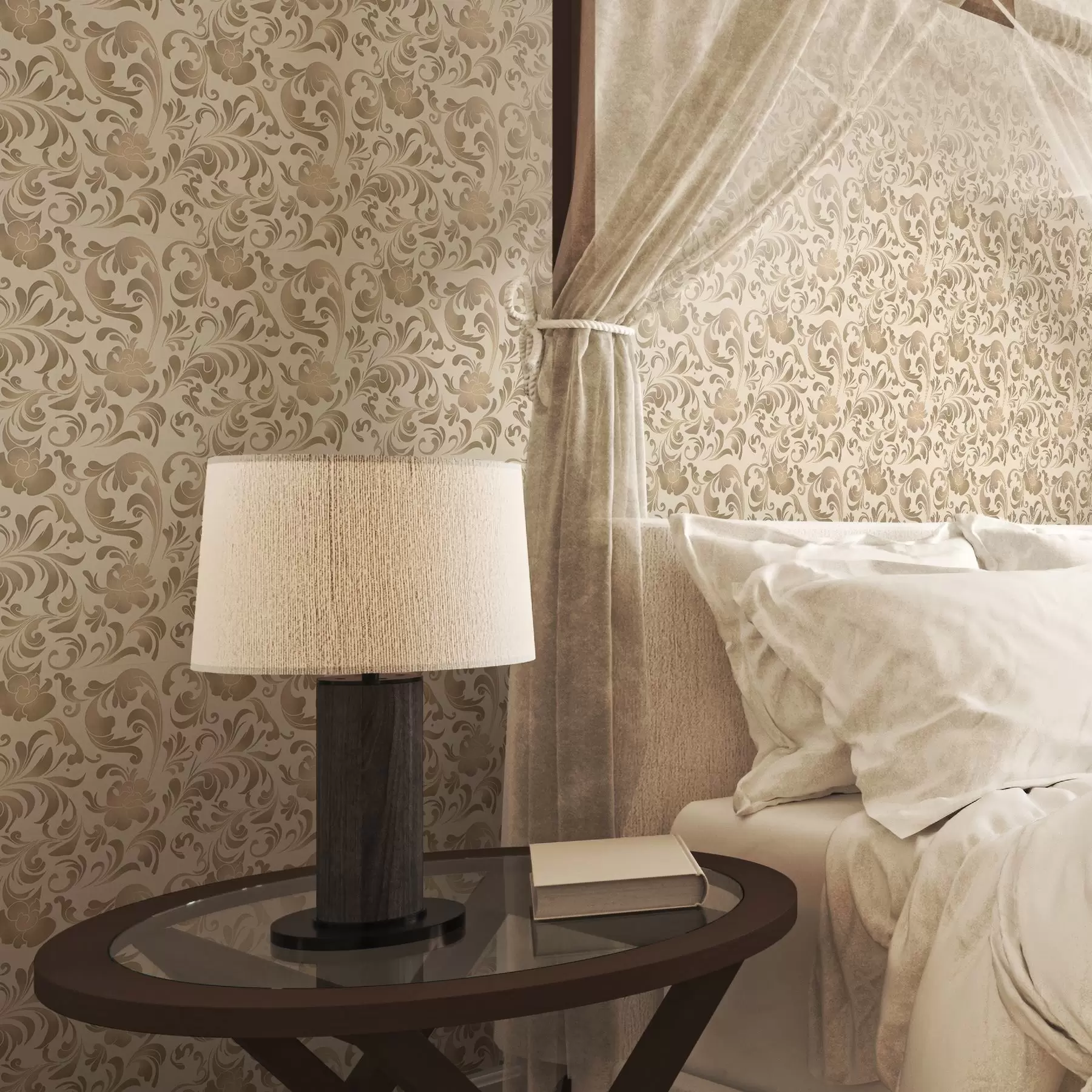 murais de parede Padrões bege sobre fundo claro a00084