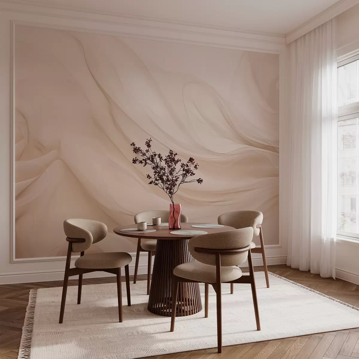 murais de parede Ondas suaves w03430
