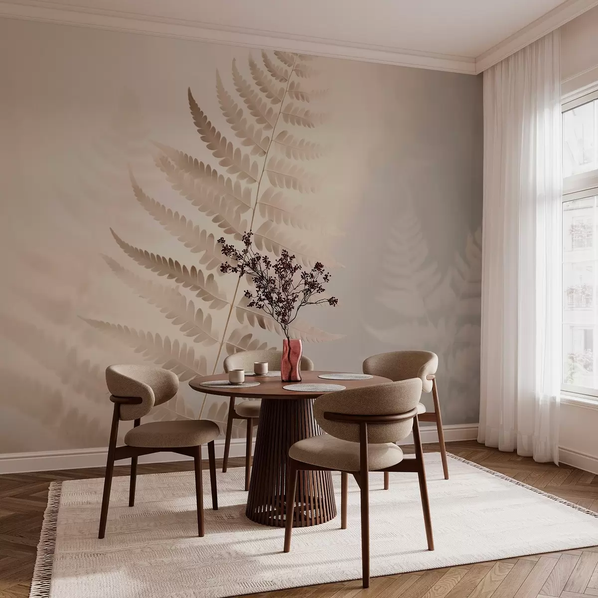 murais de parede Folha de feto  w03473v1