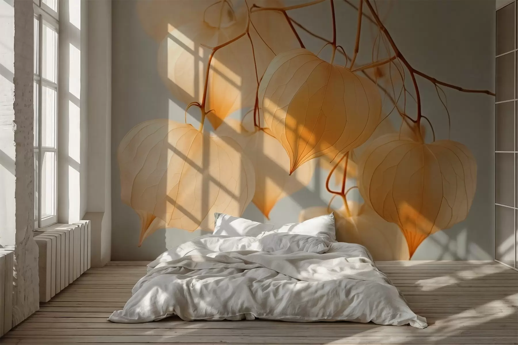 murais de parede Aquarela de imitação de Physalis w03466