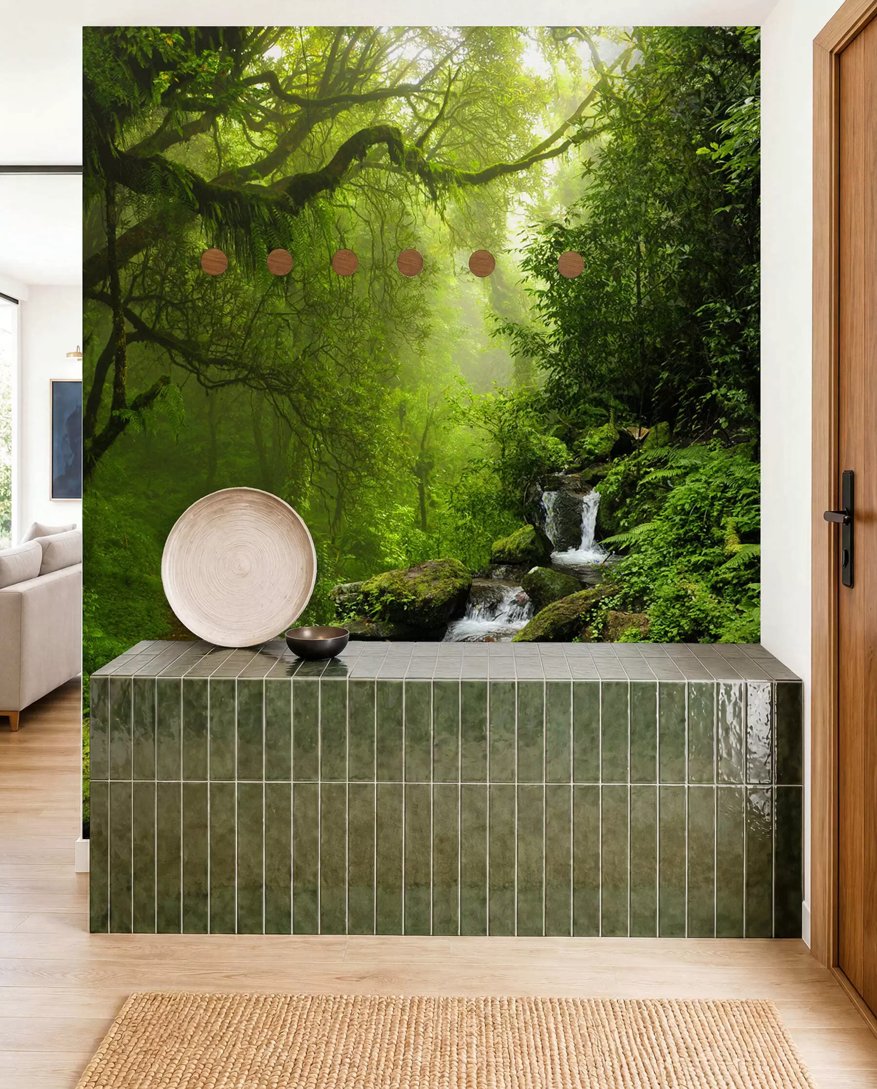 murais de parede Planta, água e ambiente natural u53758