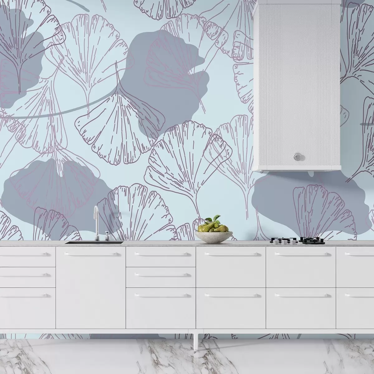 murais de parede Padrão botânico w03500v1