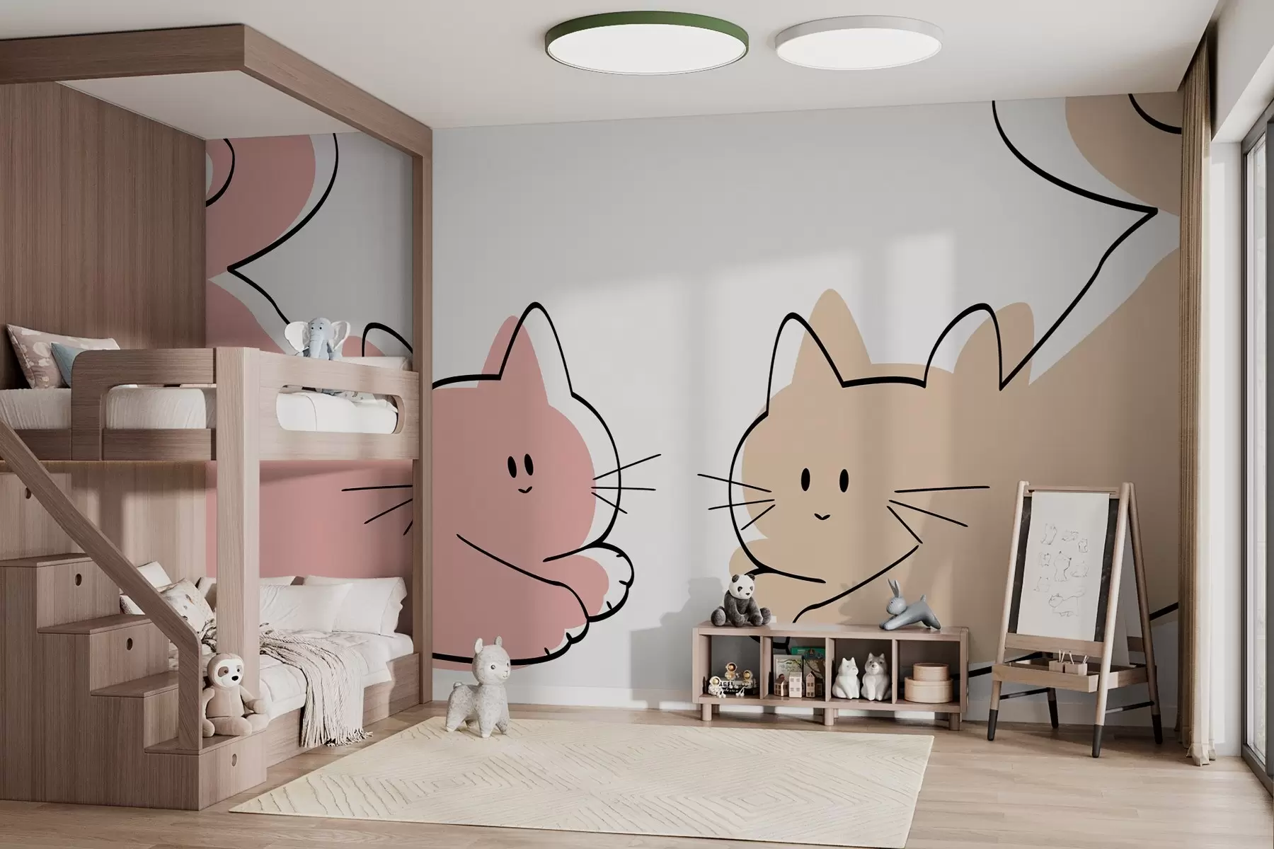 murais de parede Gatinhos w03564