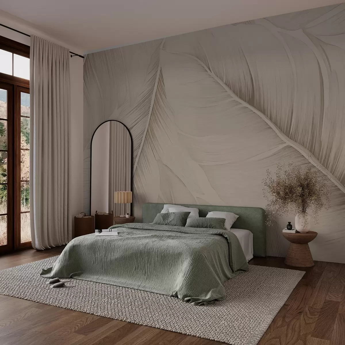 murais de parede Folhas w03610