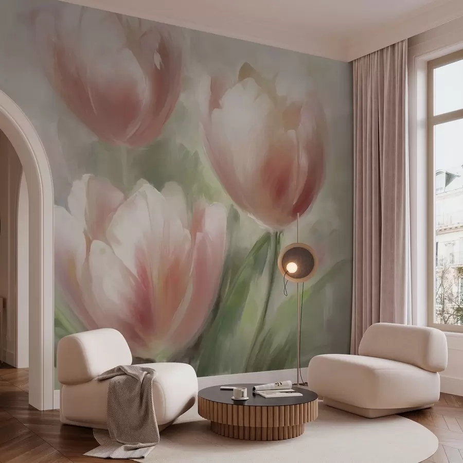 murais de parede Três flores de tulipa w03636