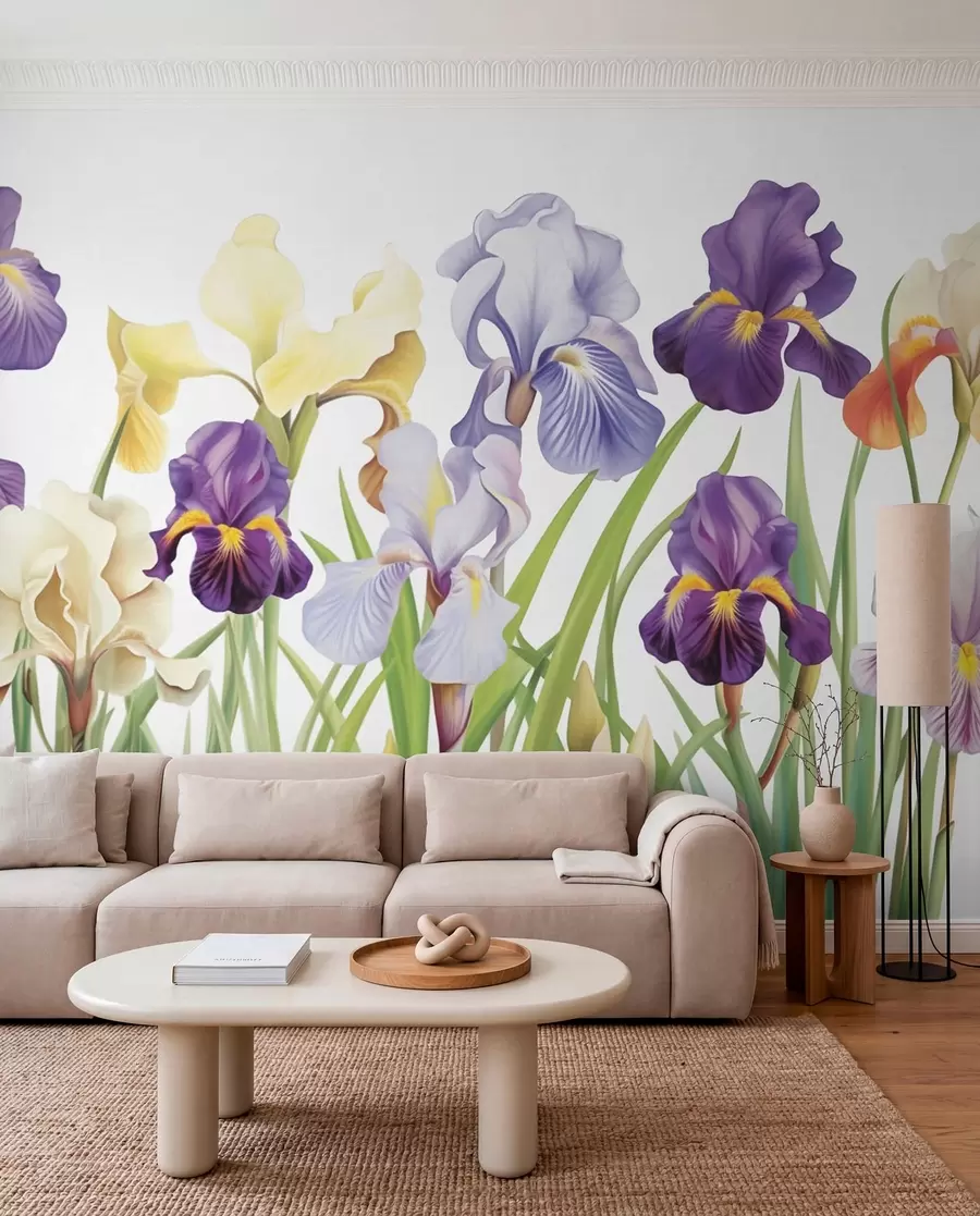 murais de parede Flores de íris w03641