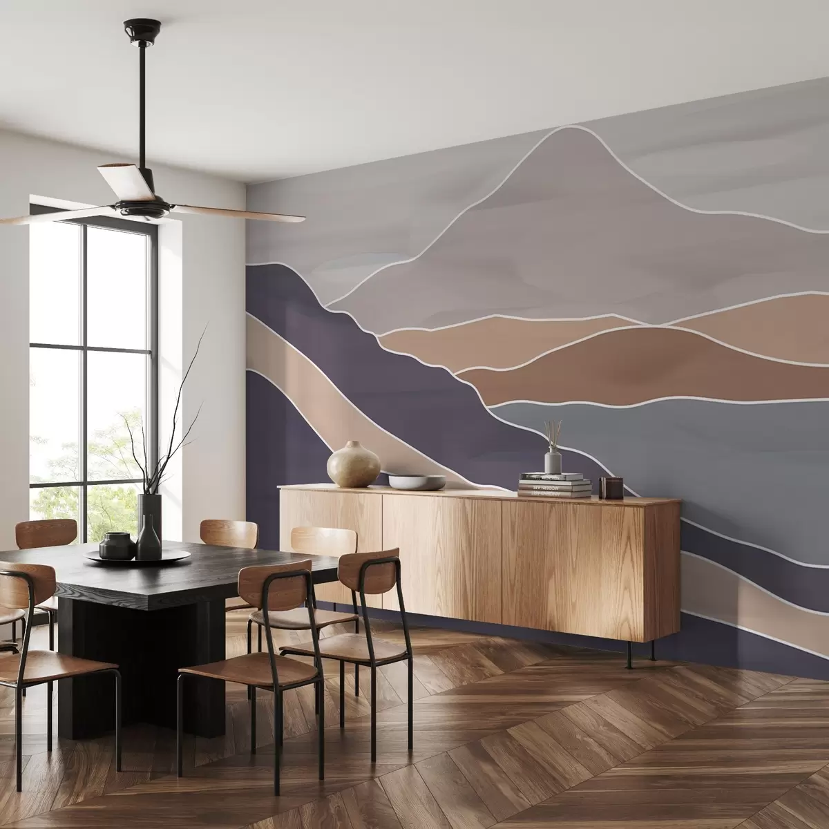 murais de parede Horizontes silenciados w03627