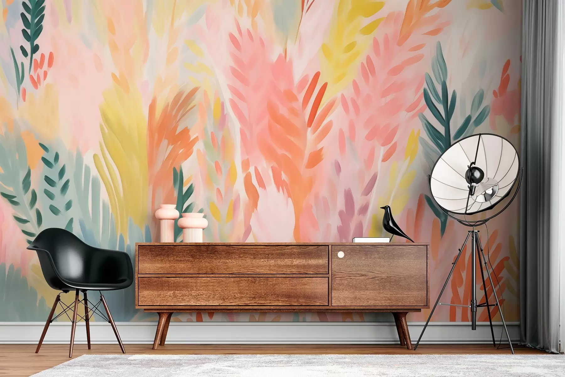 murais de parede Vegetação abstrata w03738