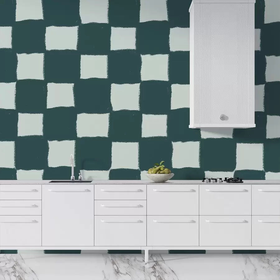 murais de parede Quadrados, grelha, padrão geométrico w03789v2