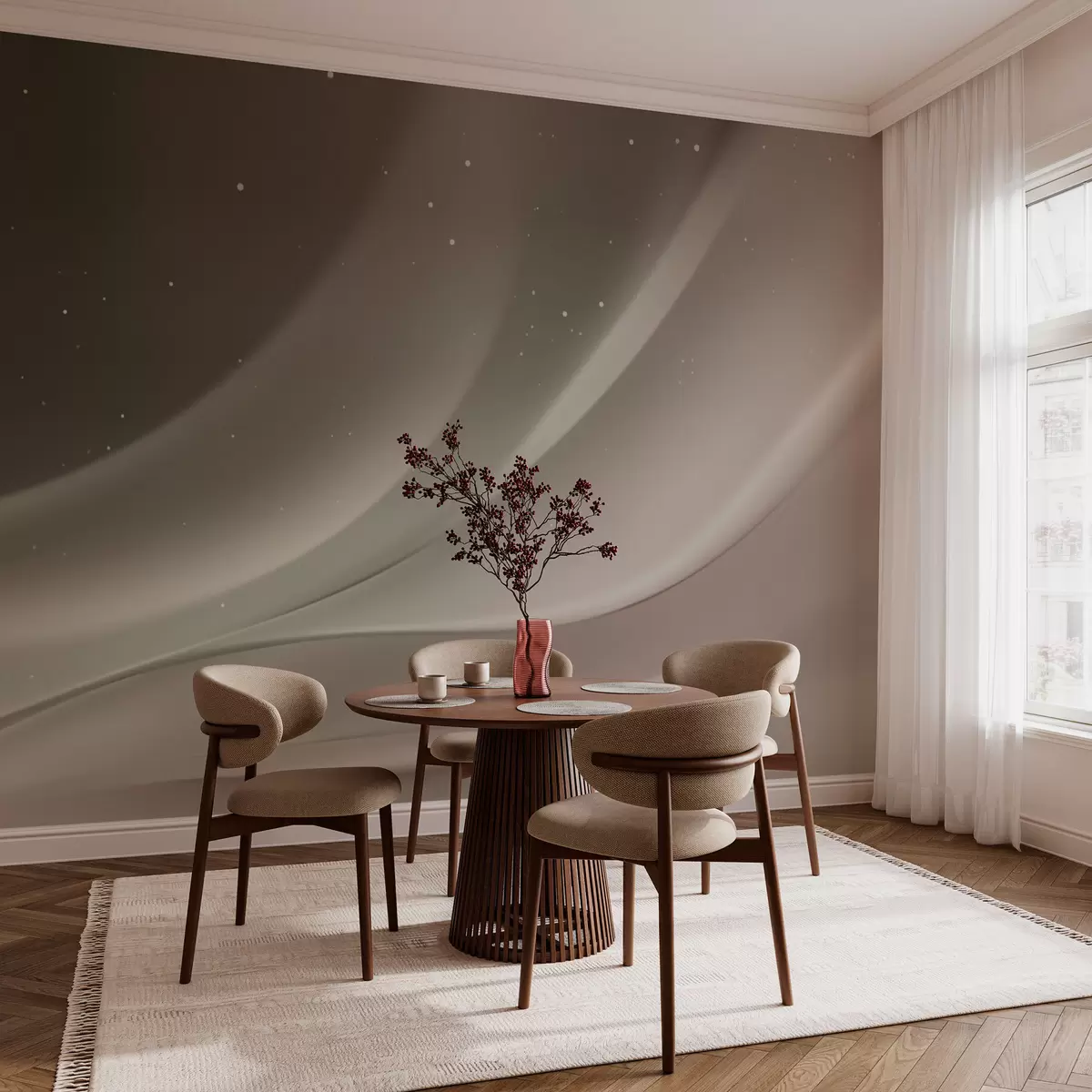 murais de parede Ondas abstractas Aurora w03751v1