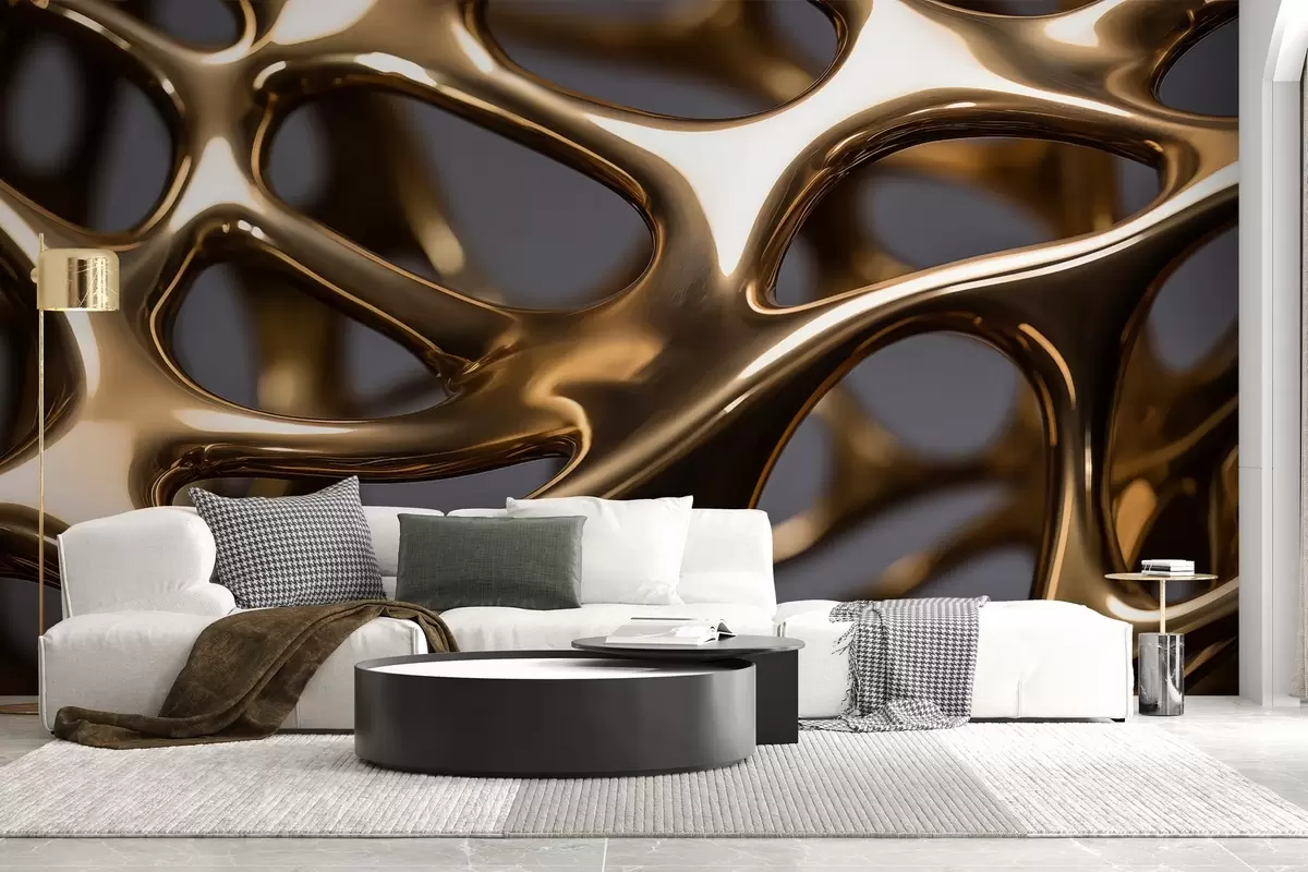 murais de parede Padrões volumétricos grandes w03816