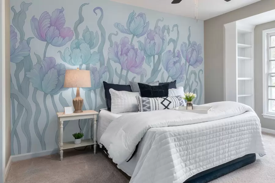 murais de parede Tulipas delicadas e elegantes w03817v2