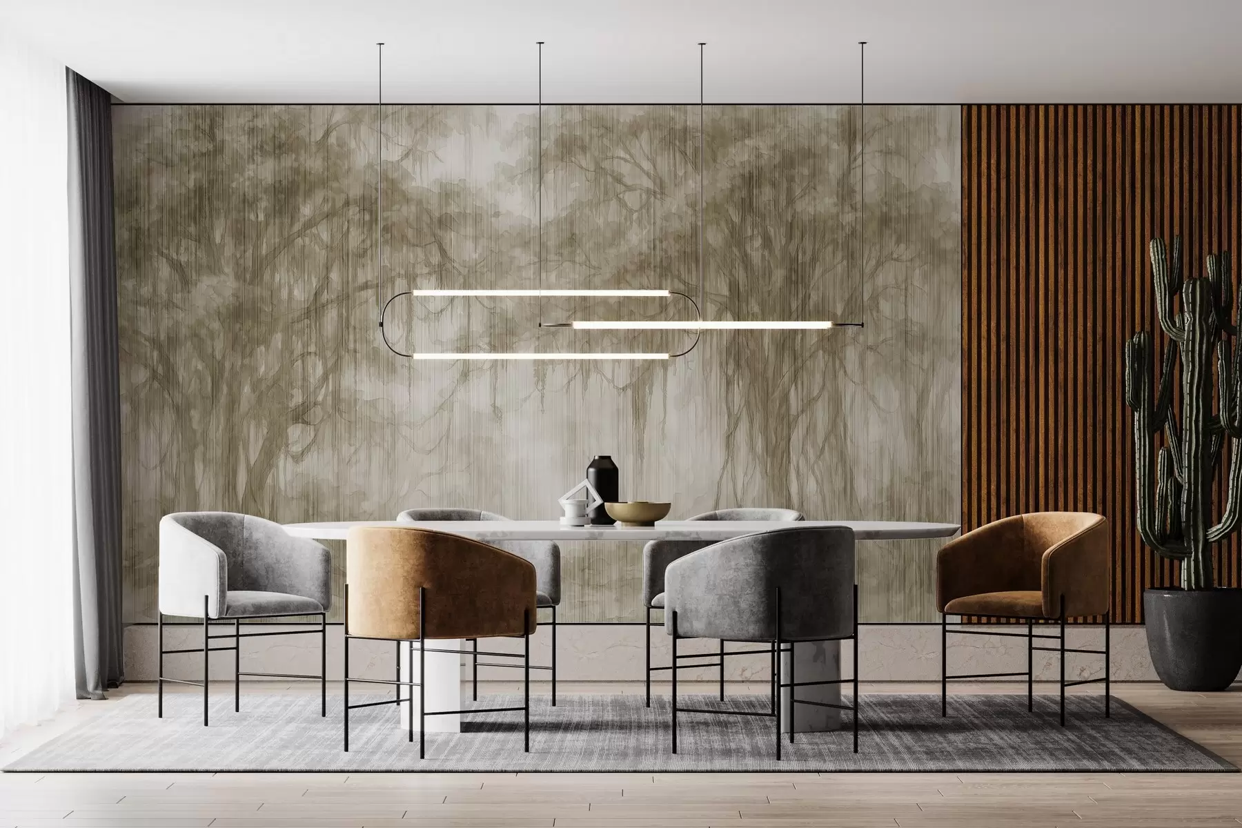 murais de parede Árvores abstractas w03819v1