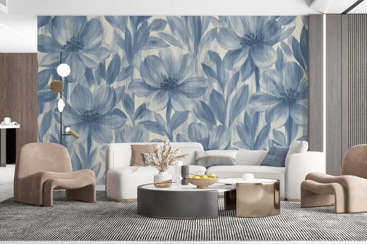 murais de parede Flores elegantes em aguarela w03821