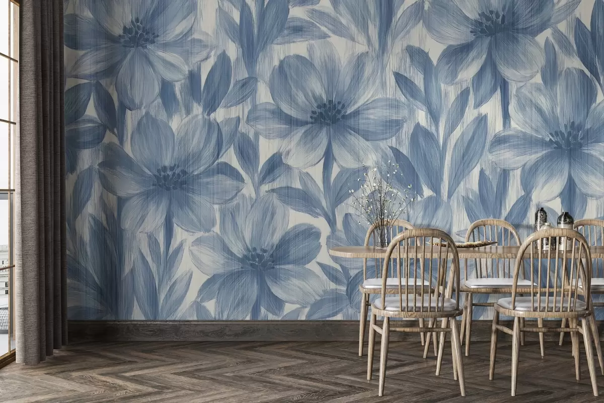 murais de parede Flores elegantes em aguarela w03821