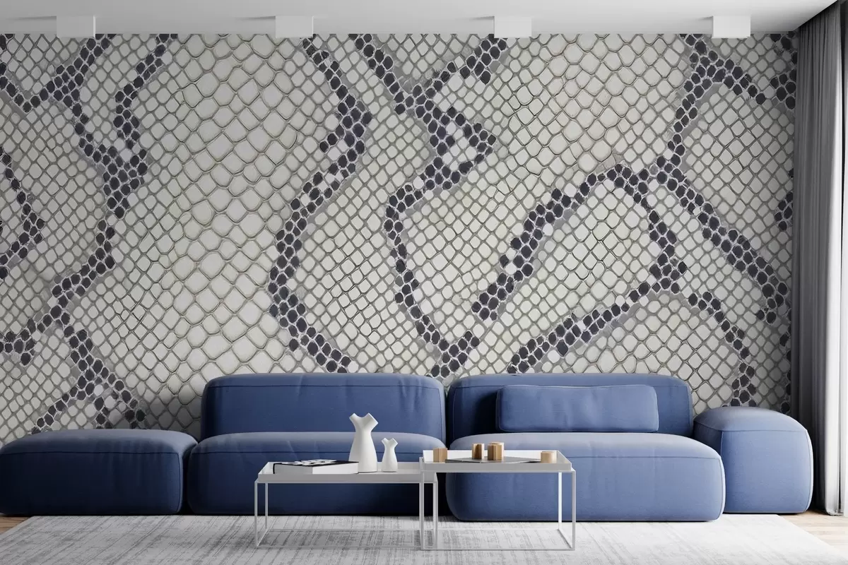 murais de parede Imitação de pele de cobra com tinta w03830