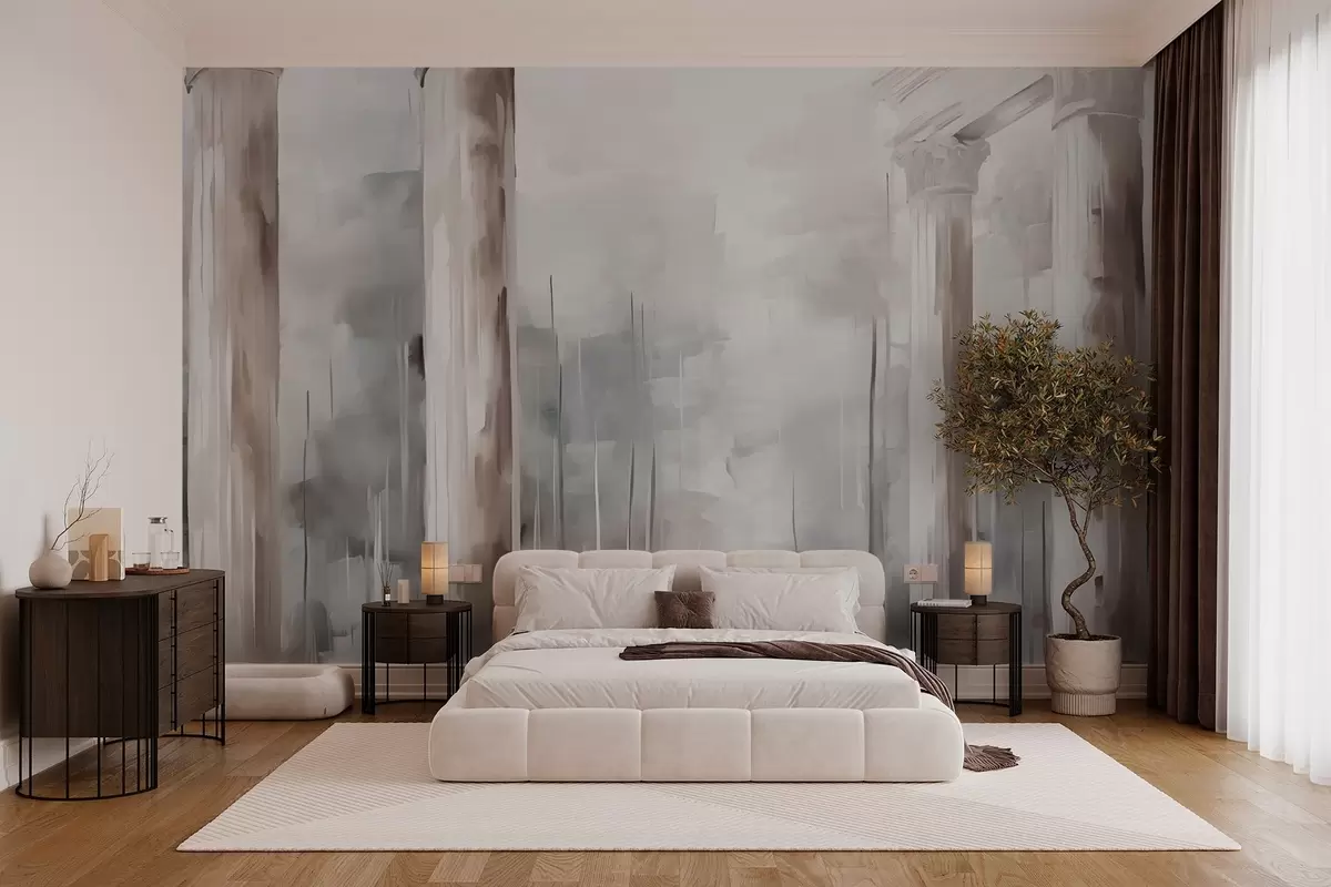 murais de parede Colunas abstractas imitação de pintura w03844v1