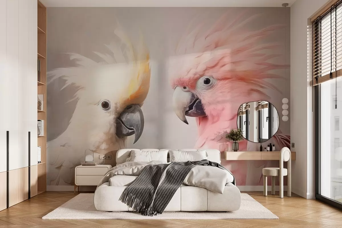 murais de parede Papagaios w03848