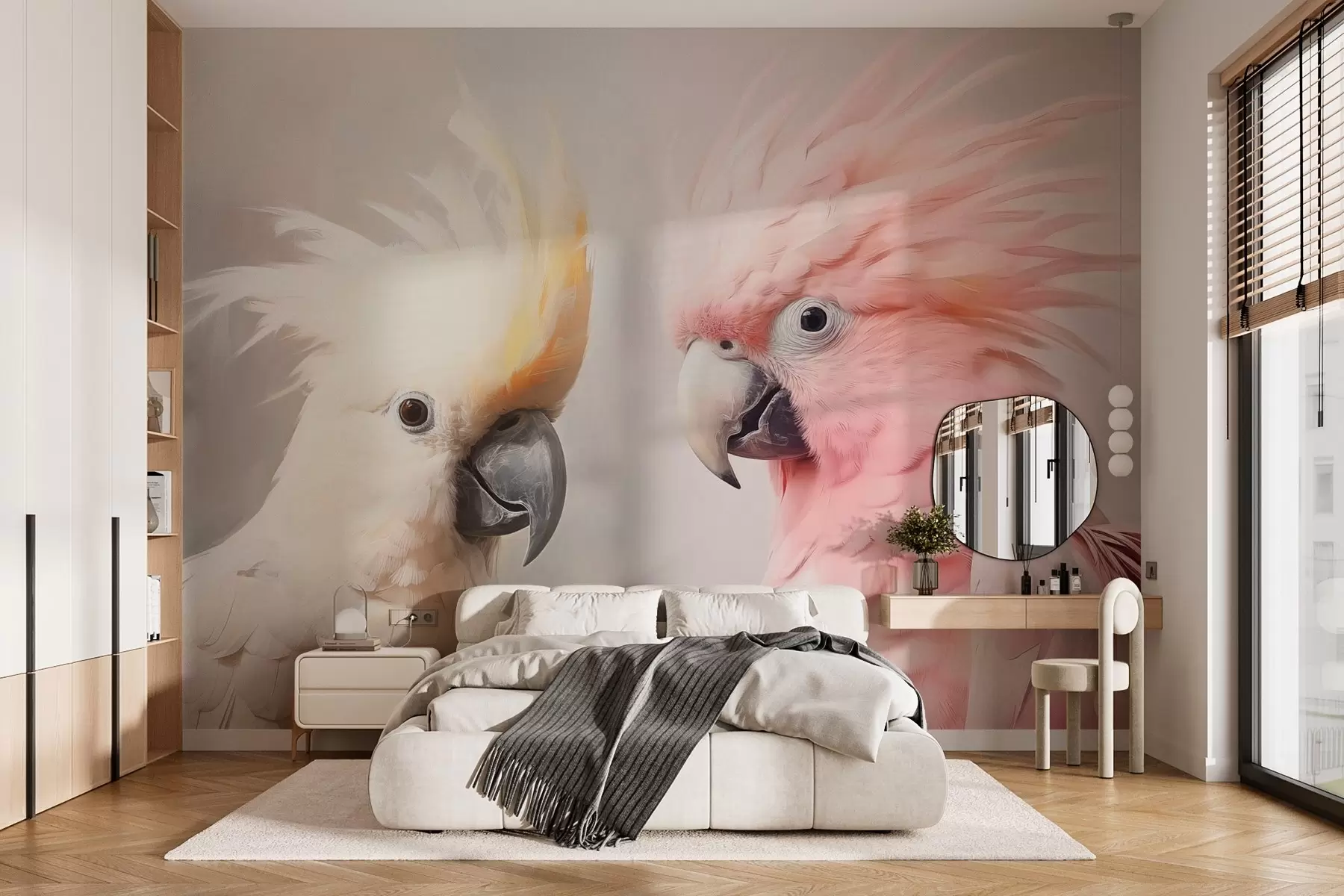 murais de parede Papagaios w03848