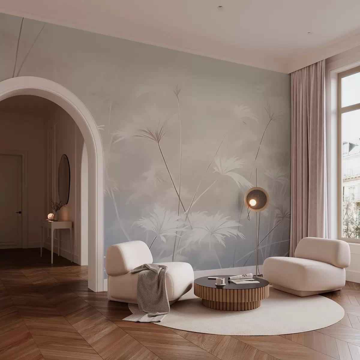 murais de parede Ervas aromáticas em estilo vintage w03840