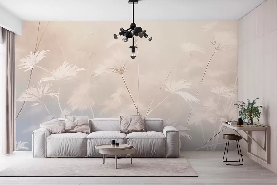 murais de parede Ervas aromáticas em estilo vintage w03840