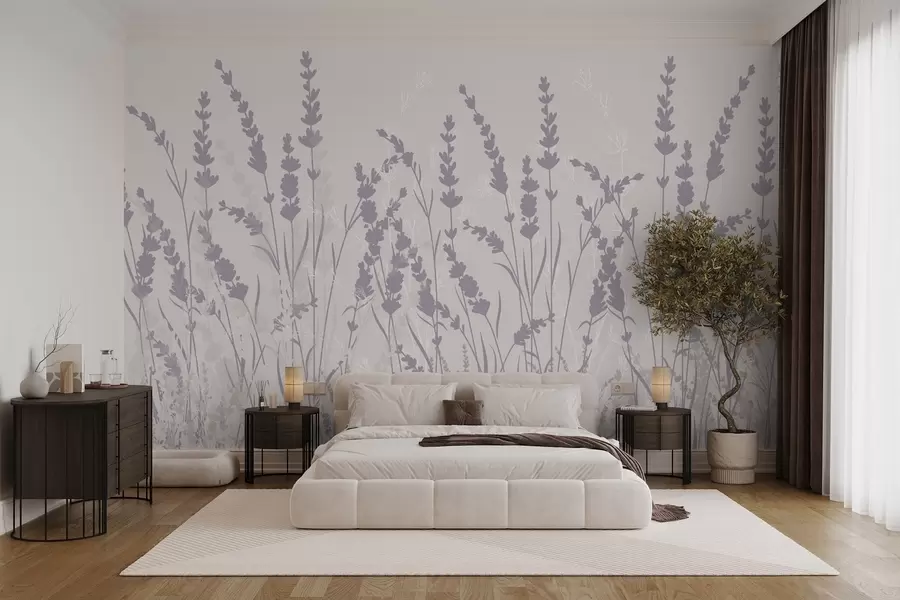 murais de parede Ervas e flores silvestres w03874v1