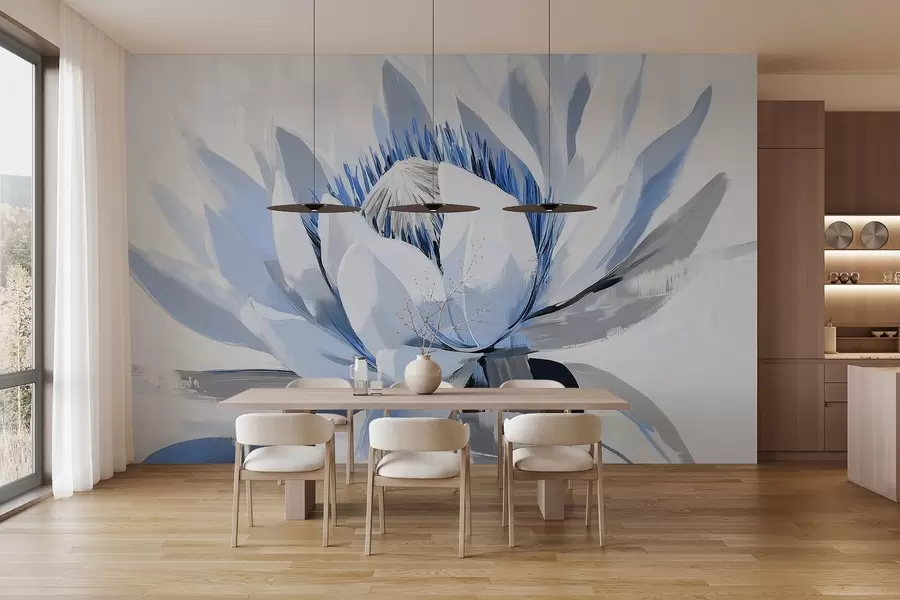 murais de parede Acrílico de flores abstractas grandes w09066v1