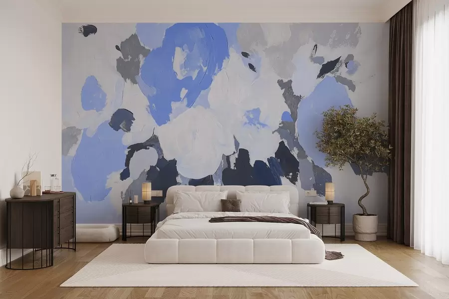 murais de parede Flores abstractas em acrílico w09070v2