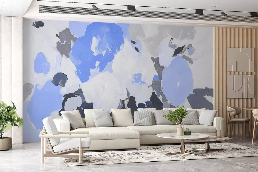 murais de parede Flores abstractas em acrílico w09070v2