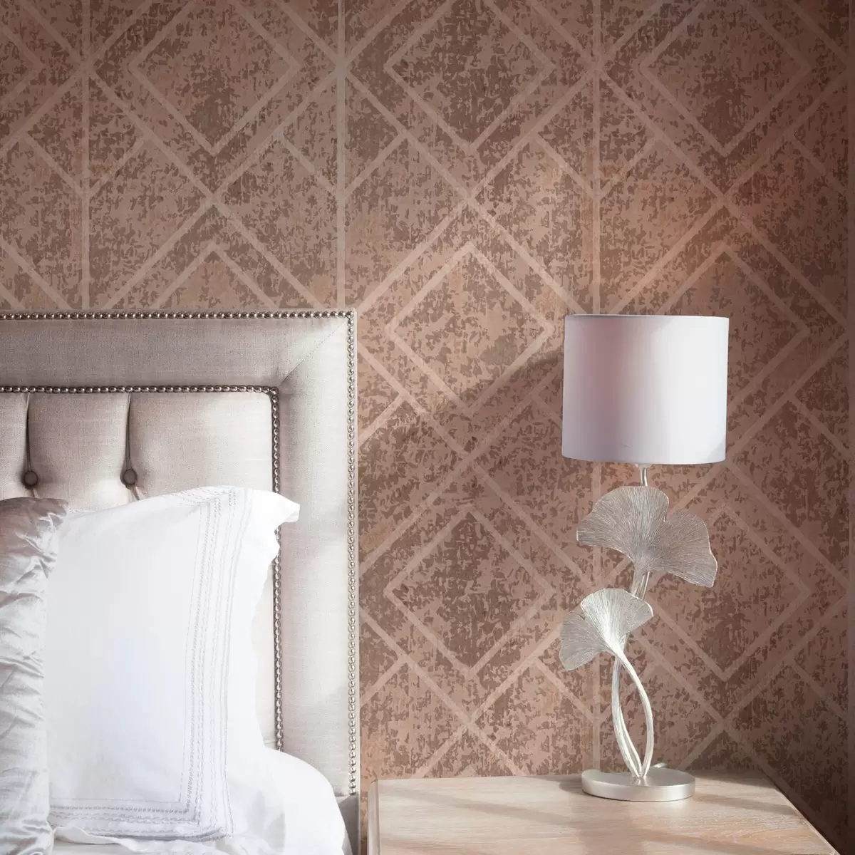 Papel de parede Losangos geométricos sobre um fundo texturado a00141