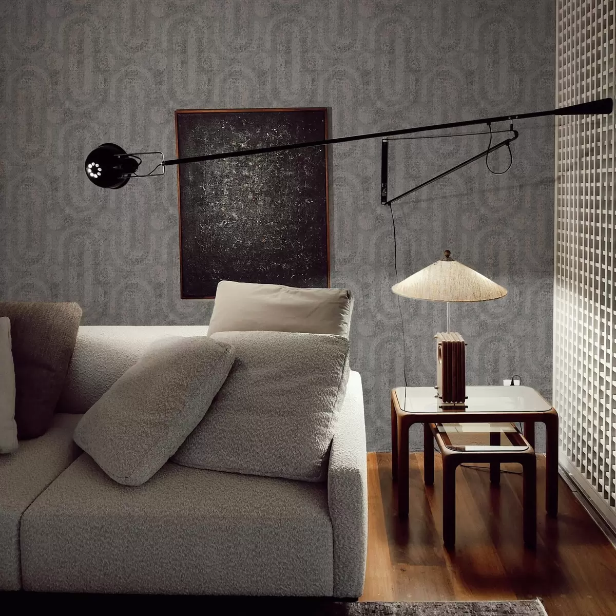 Papel de parede Gráficos em estilo cinzento com arranhões a00143