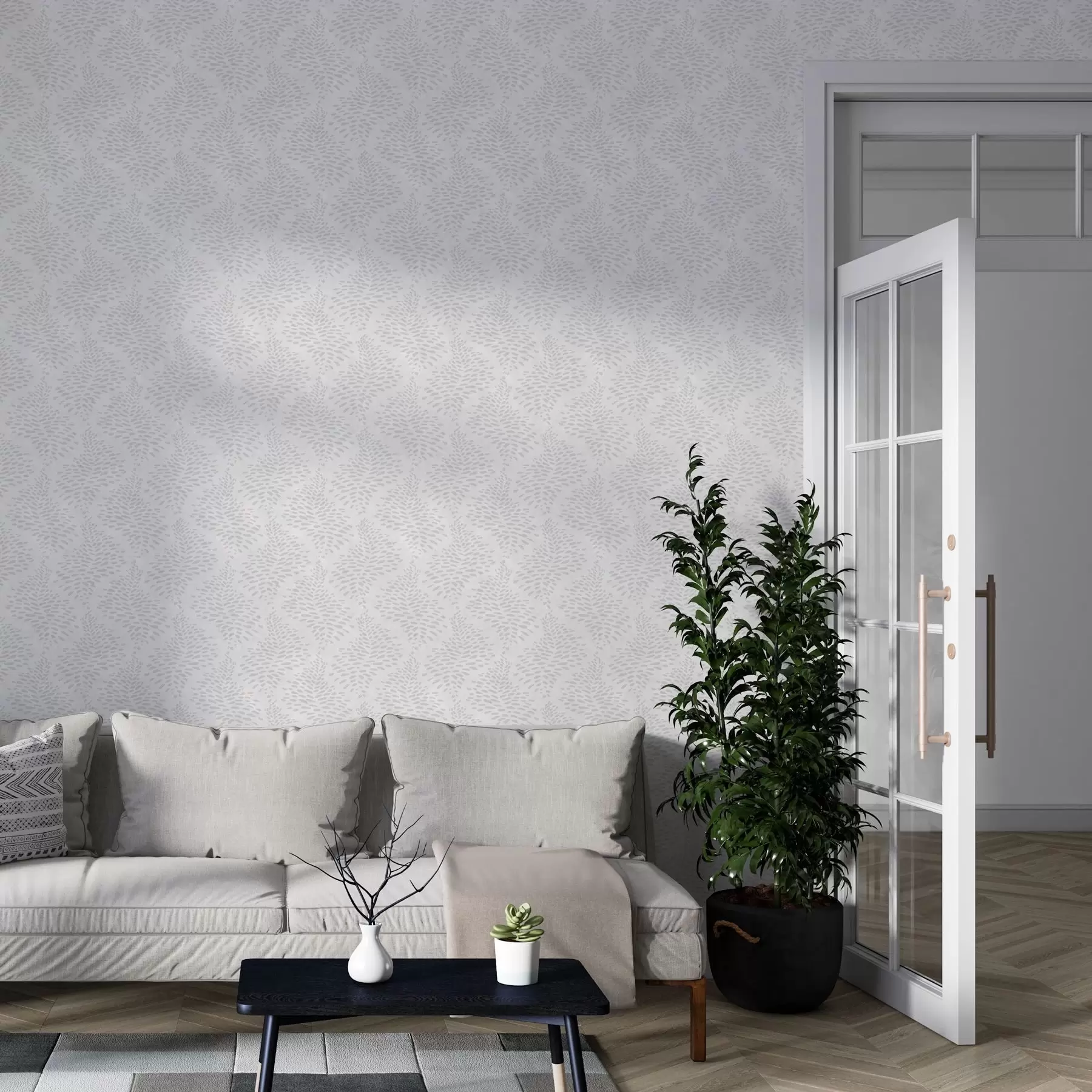 murais de parede Minimalismo floral abstrato a00144