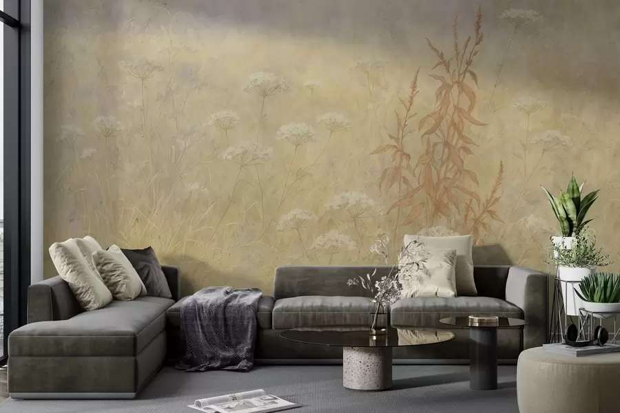 murais de parede Campo de aguarela w03972