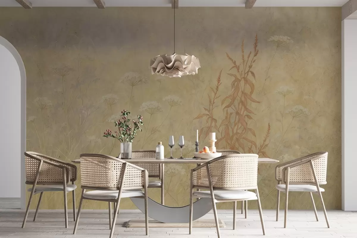 murais de parede Campo de aguarela w03972