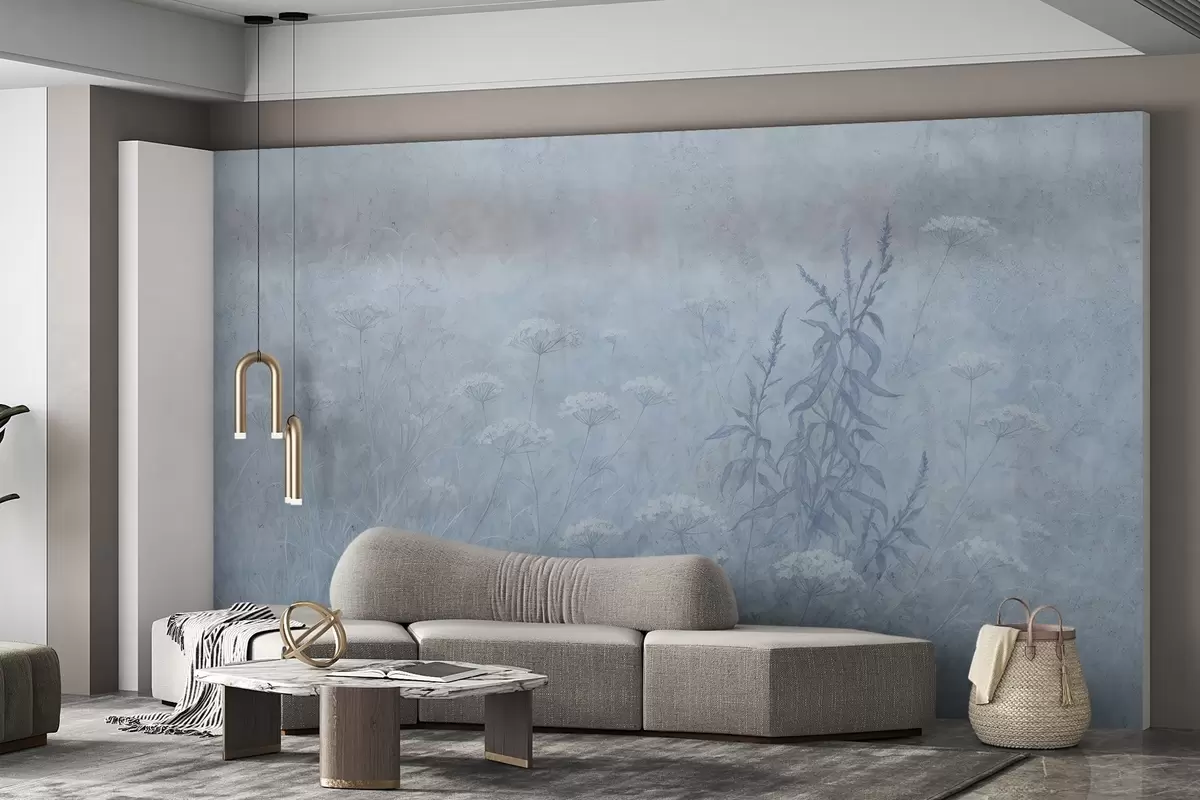 murais de parede Campo de aguarela w03972v1