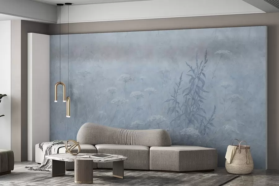 murais de parede Campo de aguarela w03972v1