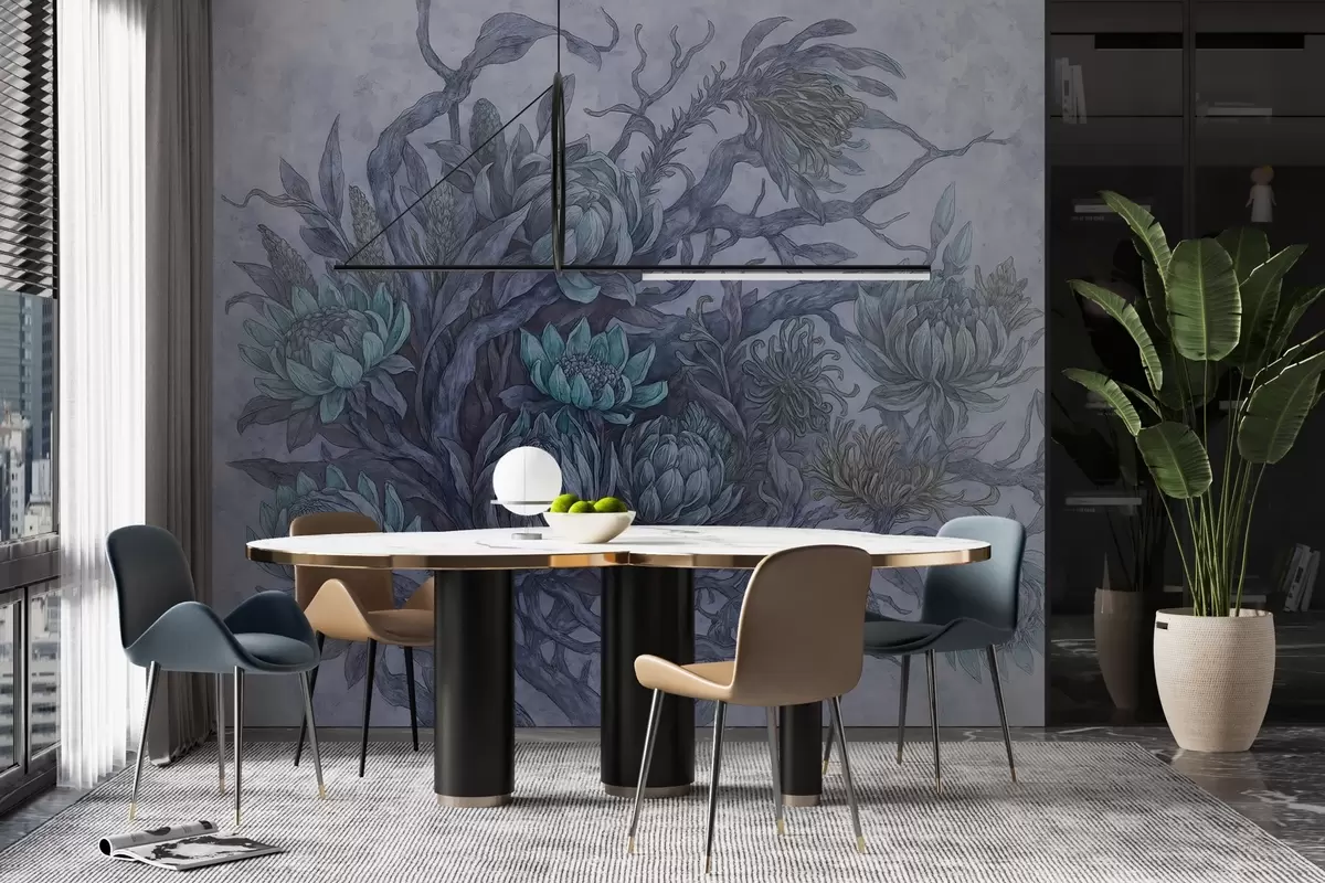 murais de parede Flores caprichosas w03975v1