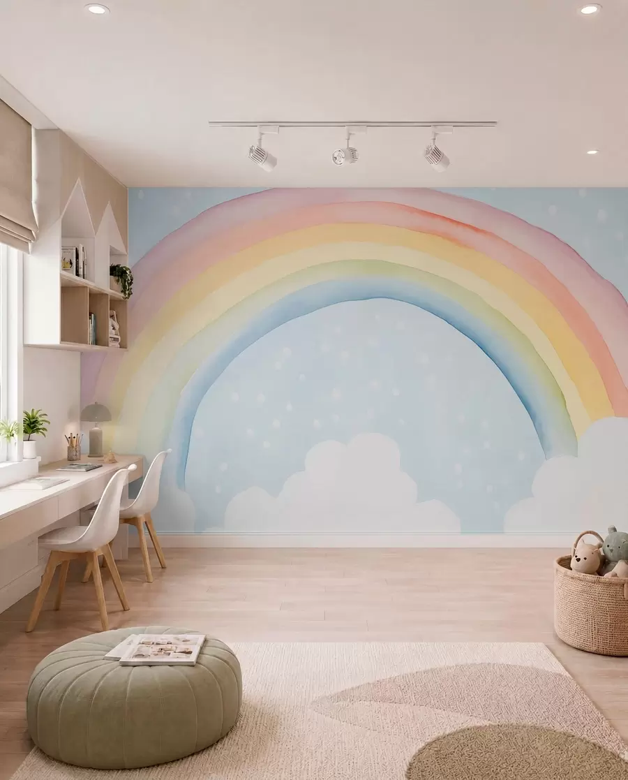murais de parede Arco de cores nas nuvens w03924