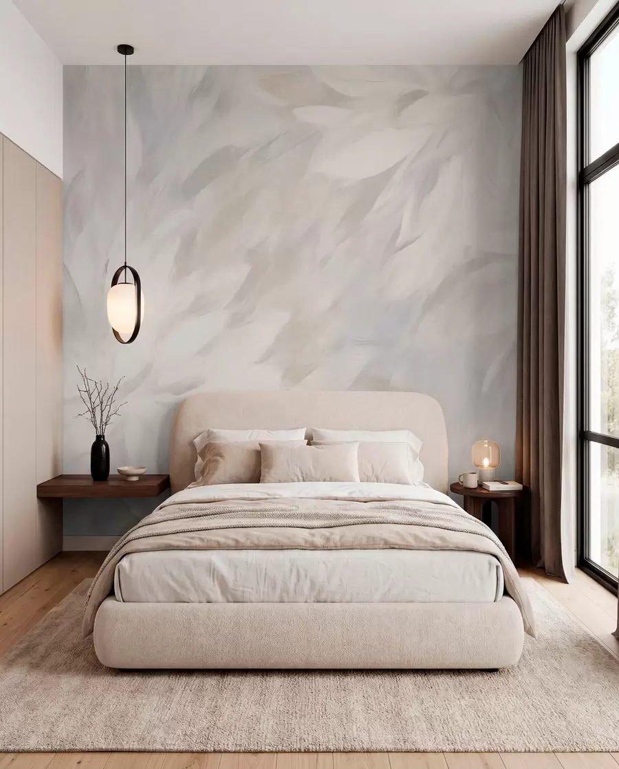 murais de parede Pétalas pintadas em nácar w03986
