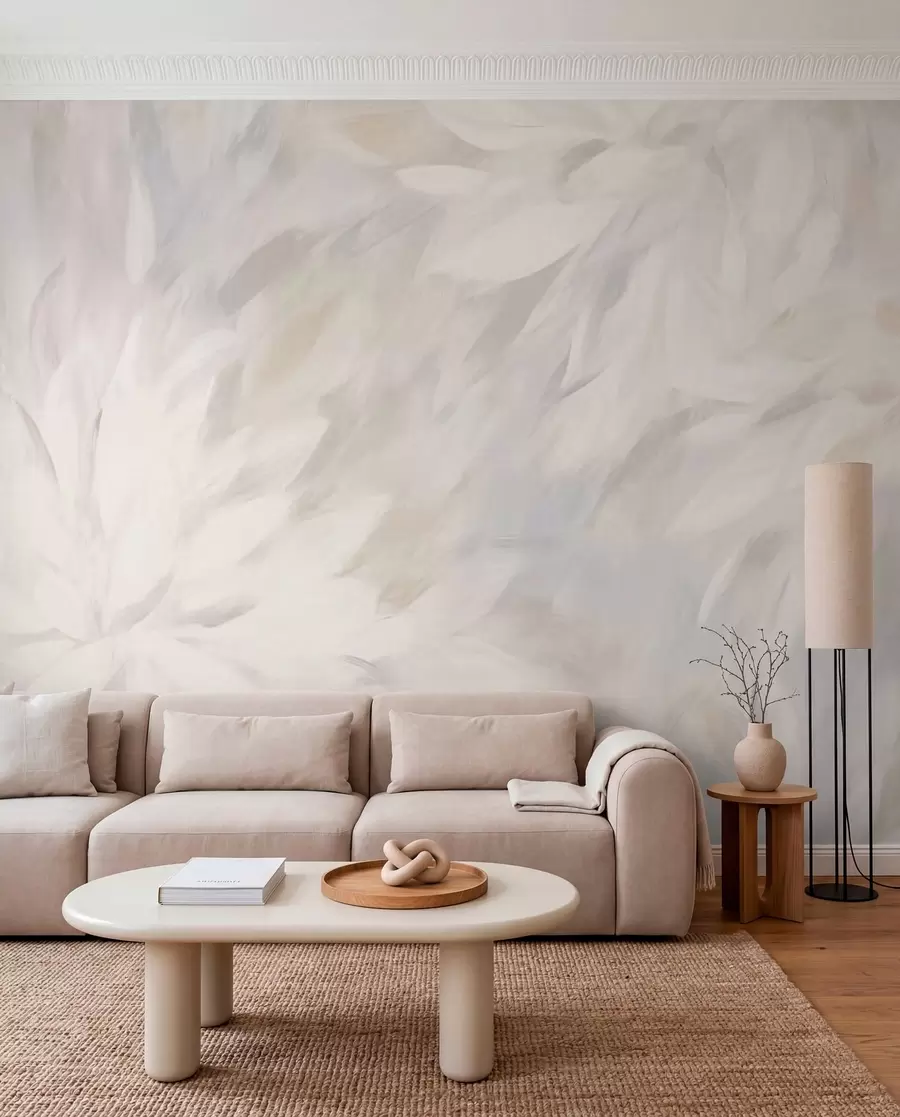 murais de parede Pétalas pintadas em nácar w03986